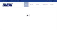 Desktop Screenshot of mkm-matratzen.de
